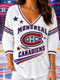 Women's Ice Hockey Print Top