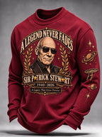 Men's Casual Commemorative Printed Long-Sleeve T-Shirt