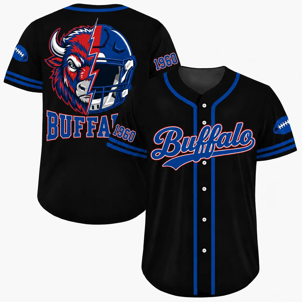 Football Team Baseball Jersey, Game Day Shirt for Football Lover