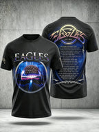 Men's Music Print T‐Shirt