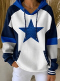 Women's Football Crew-Neck Long-Sleeve Sweatshirt