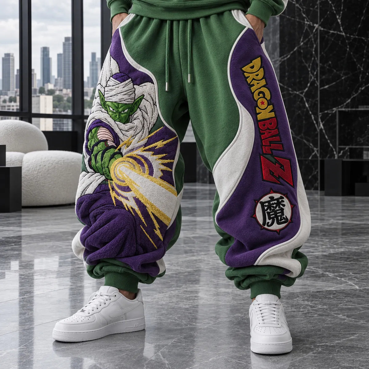 Unisex Loose-fit Casual Lantern-style Sweatpants
