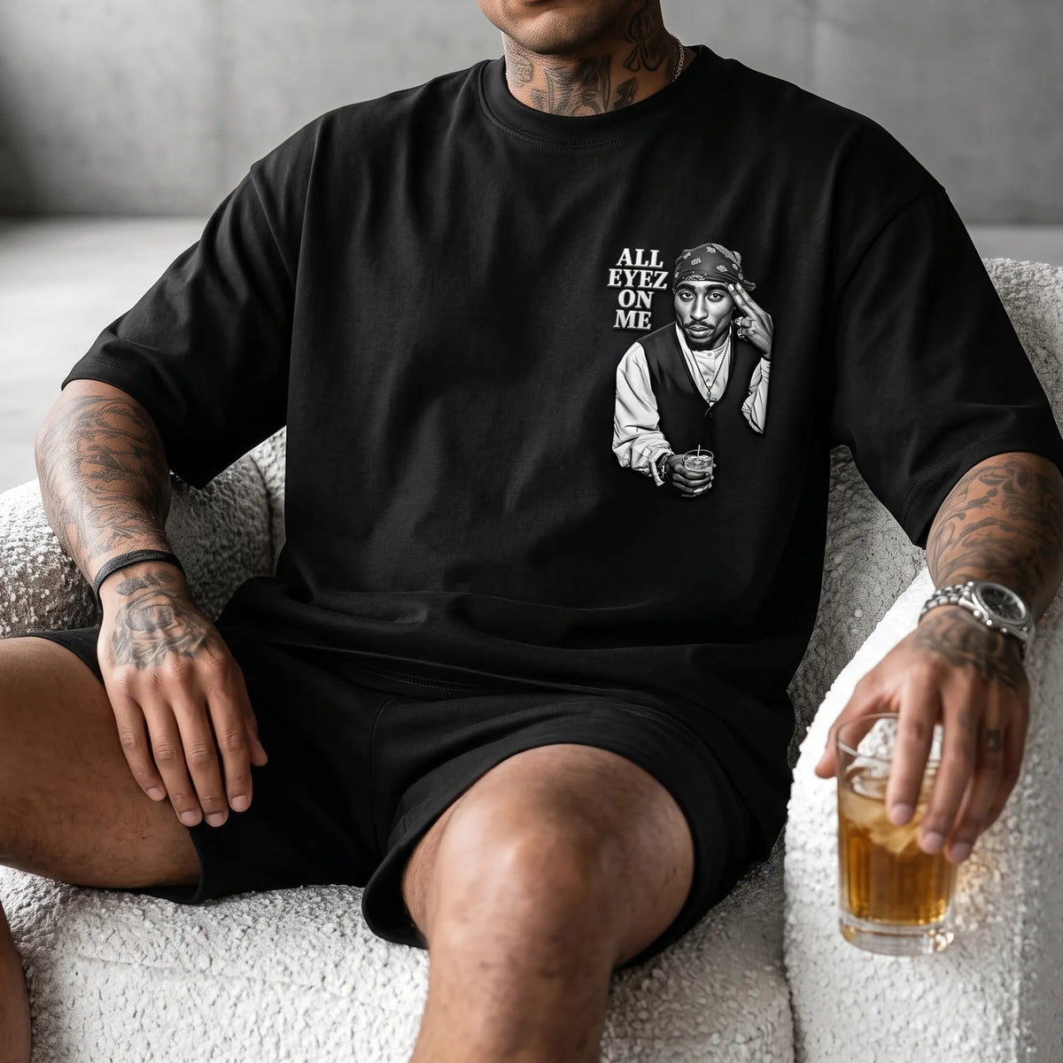 Unisex West Coast Legend Print Short-Sleeve T-Shirt