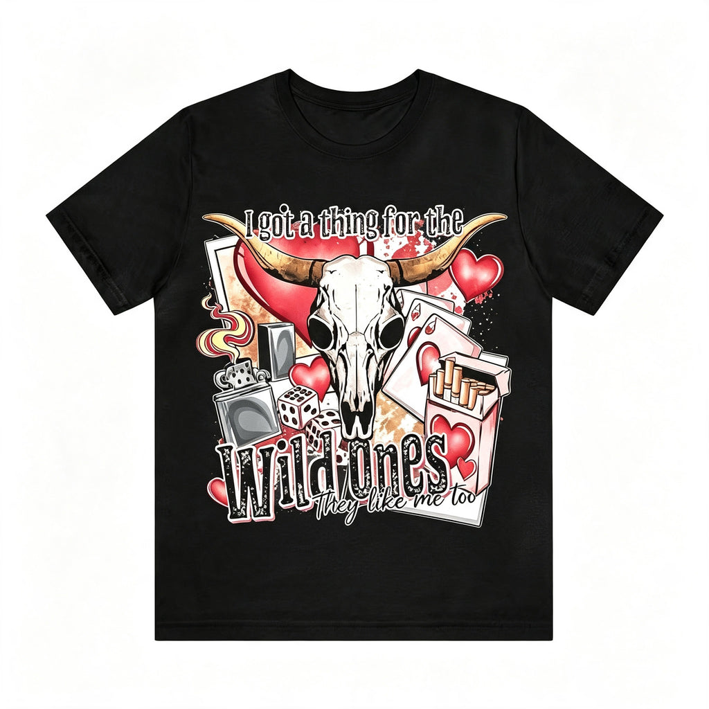 Western Wild Ones Bull Skull Graphic Tee