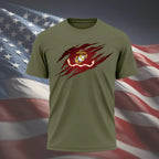 USMC Flag Tear Away T-Shirt