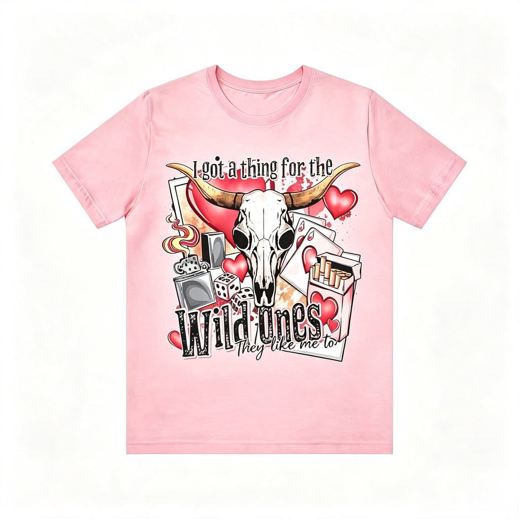Western Wild Ones Bull Skull Graphic Tee