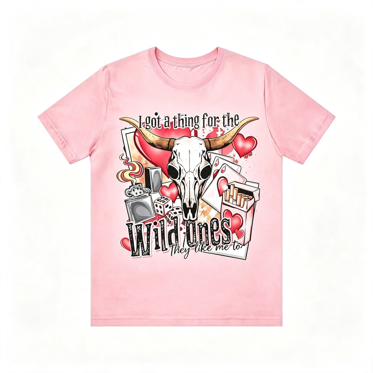 Western Wild Ones Bull Skull Graphic Tee