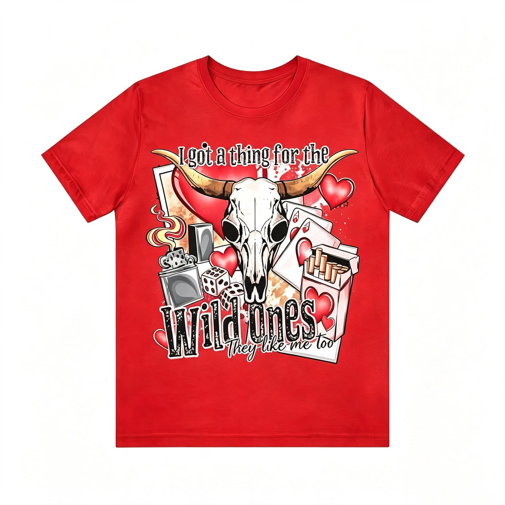 Western Wild Ones Bull Skull Graphic Tee