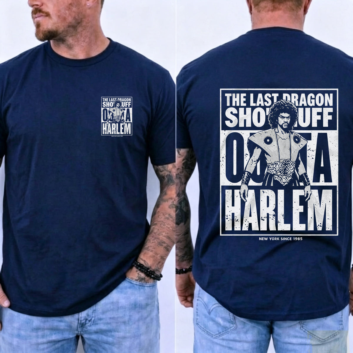 Sho Nuff Outta Harlem Double‑Sided Graphic T‑Shirt Retro Movie Tee