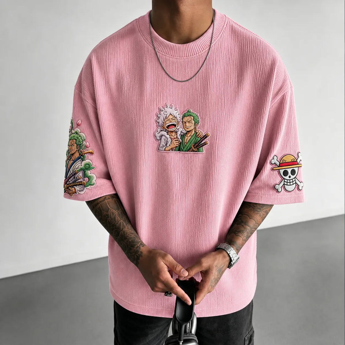 Unisex Anime-Style Retro Oversized T-Shirt