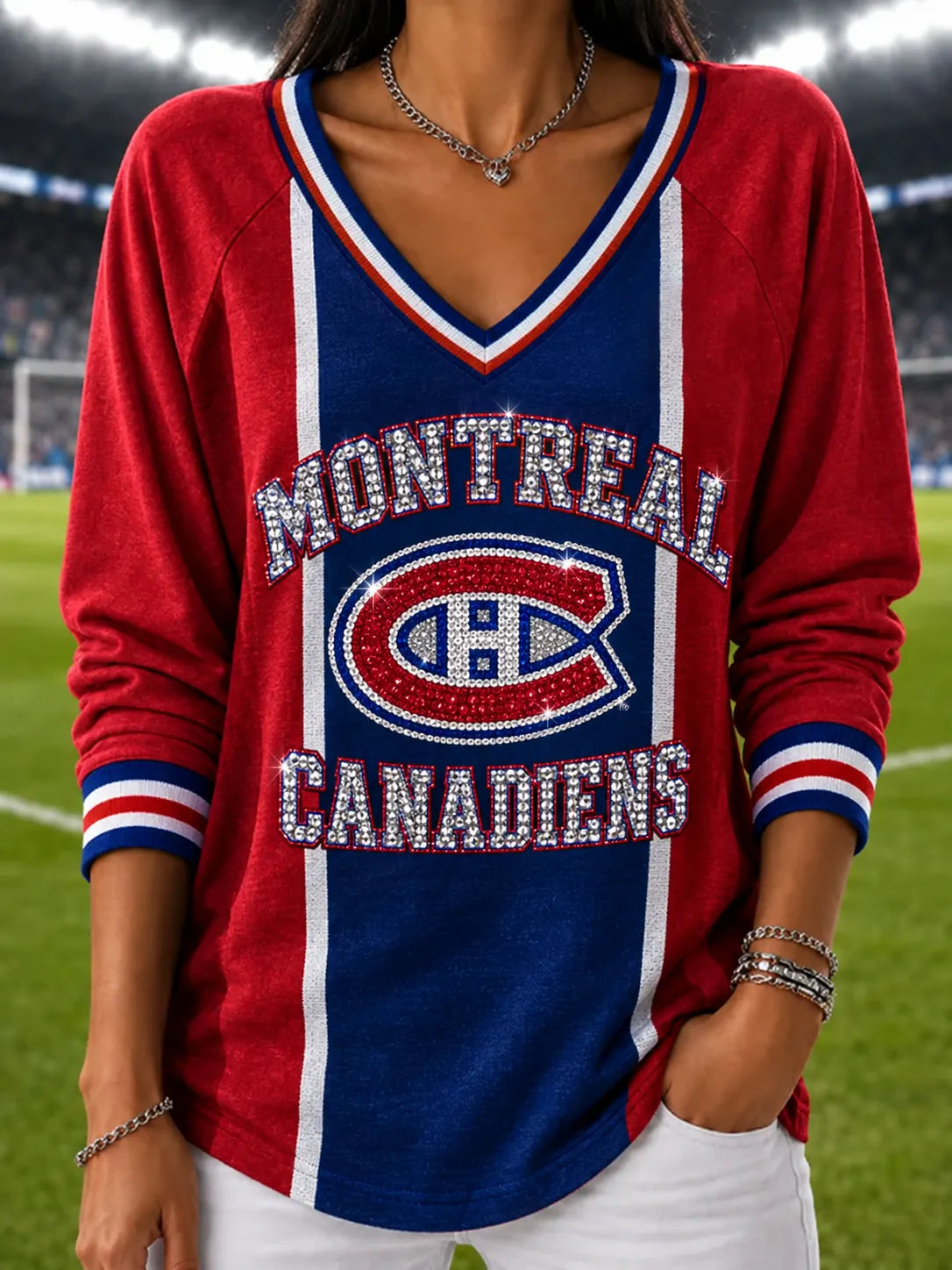 Women's Ice Hockey Print Top