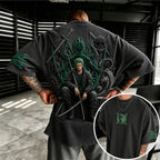 Unisex Anime-Style Retro Oversized T-Shirt