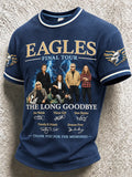 Men's Music Print T‐Shirt