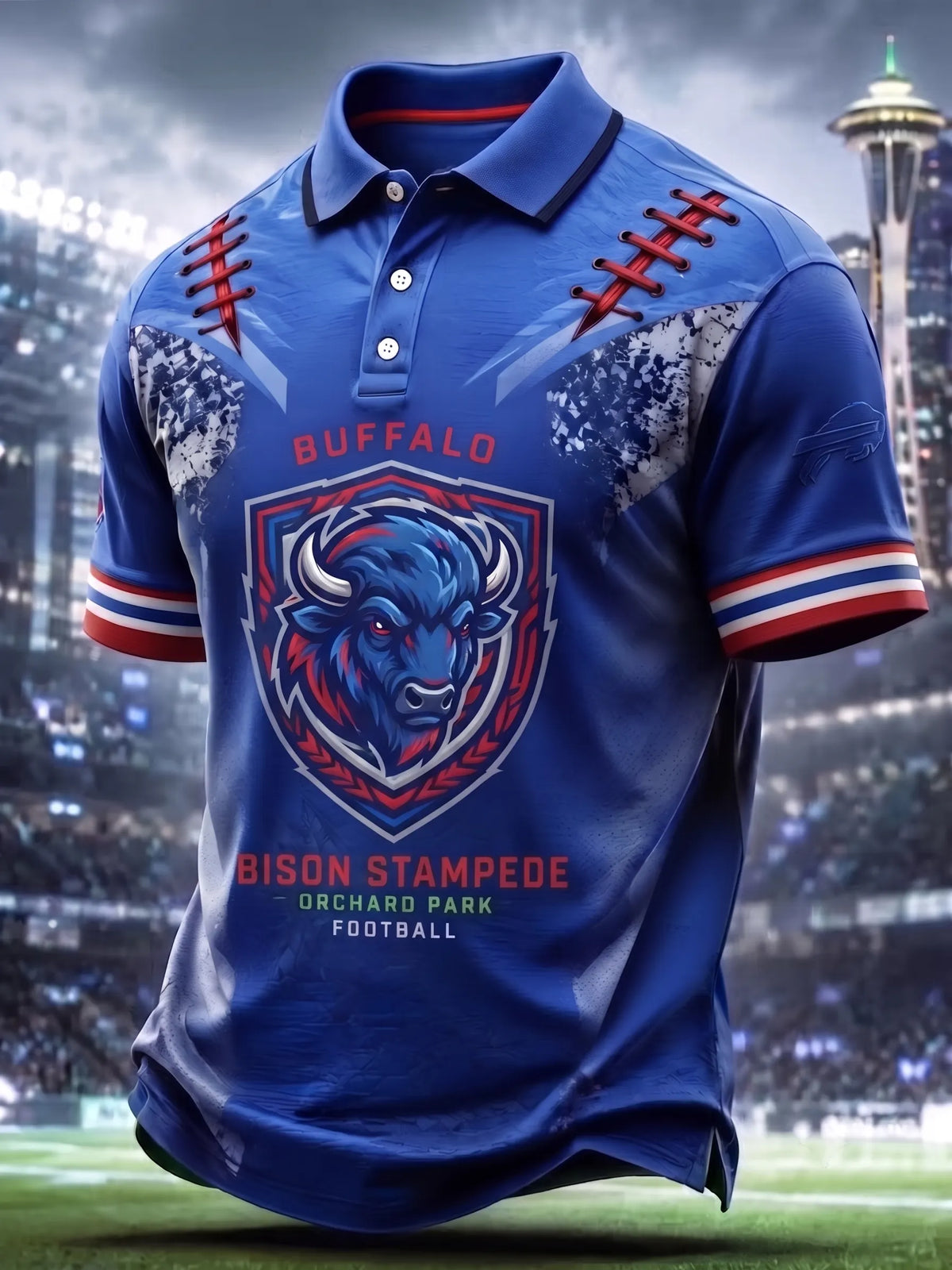Men's Football Short-Sleeve Polo Shirt