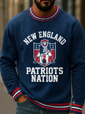 Men's Football Print Sweatershirt