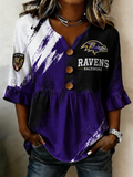 Women's Football Print Shirt