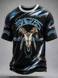 Men's Music Print T‐Shirt