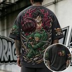 Unisex Anime-Style Retro Oversized T-Shirt