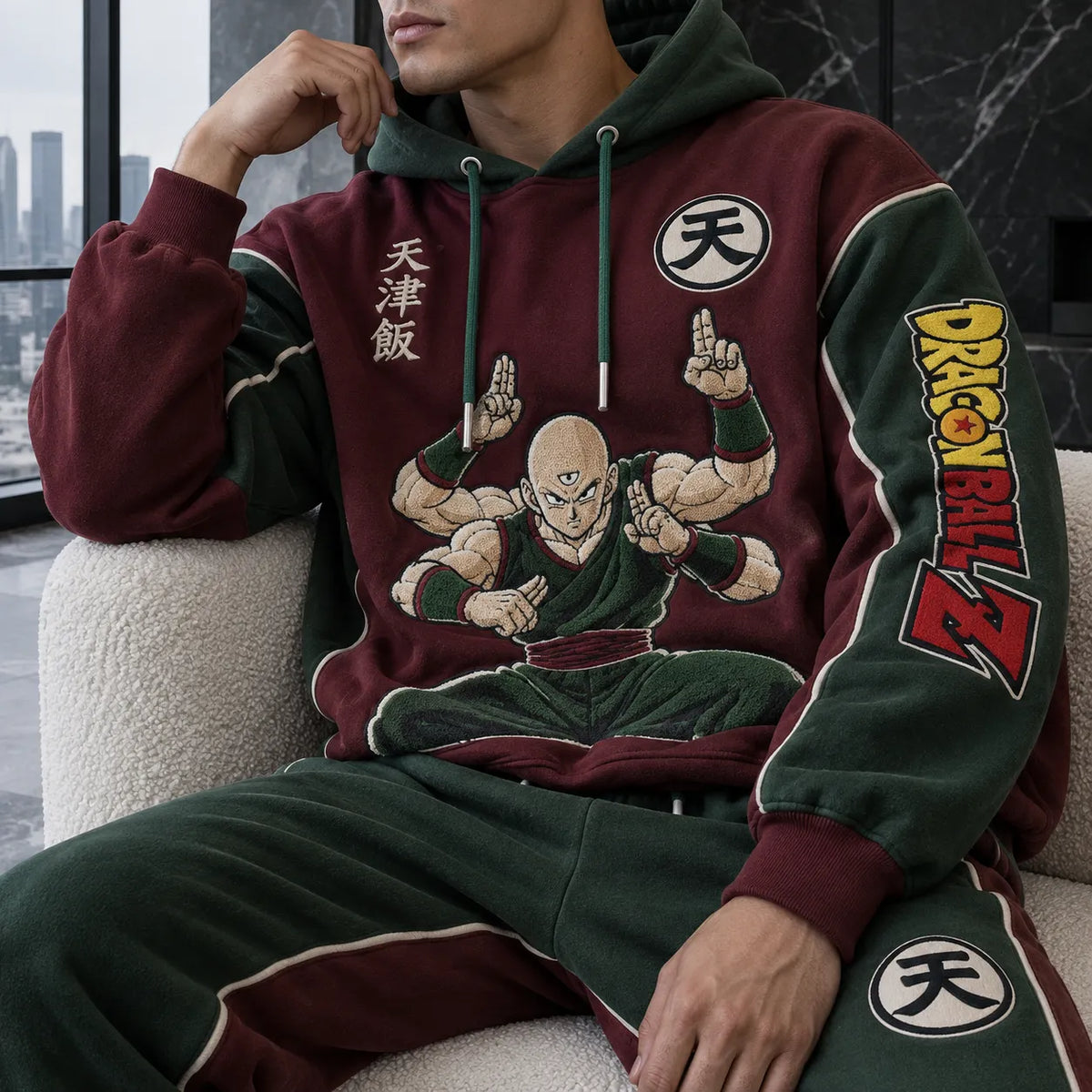Unisex Oversized Casual Anime-print Hoodie