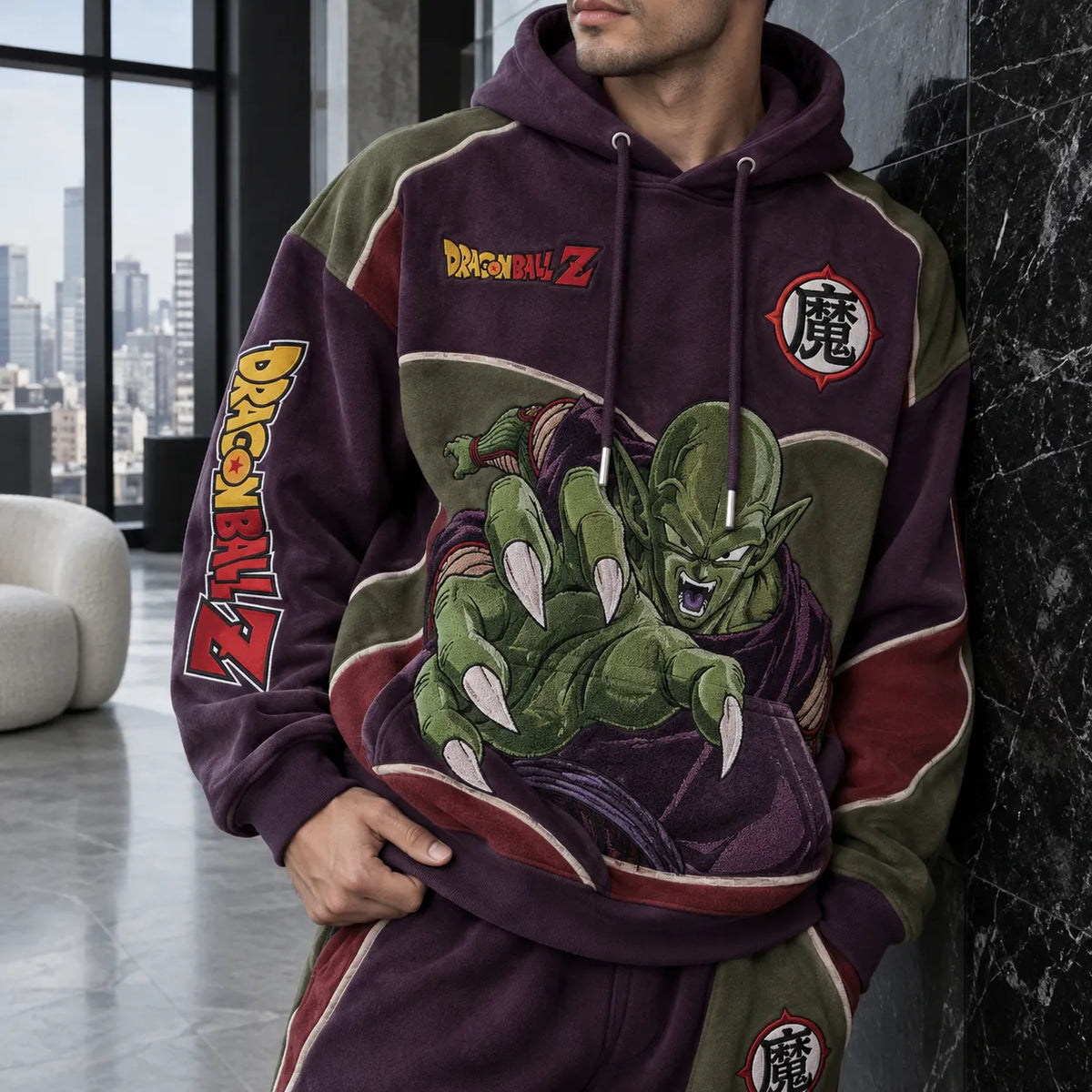 Unisex Oversized Casual Anime-print Hoodie