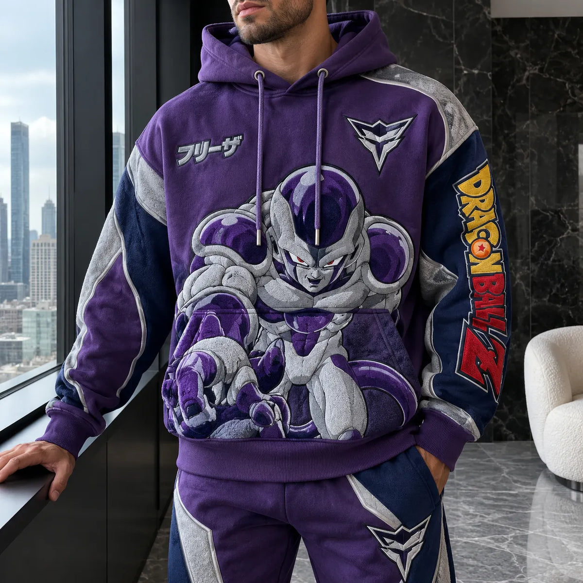 Unisex Oversized Casual Anime-print Hoodie