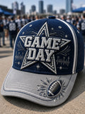 Football Print Hat