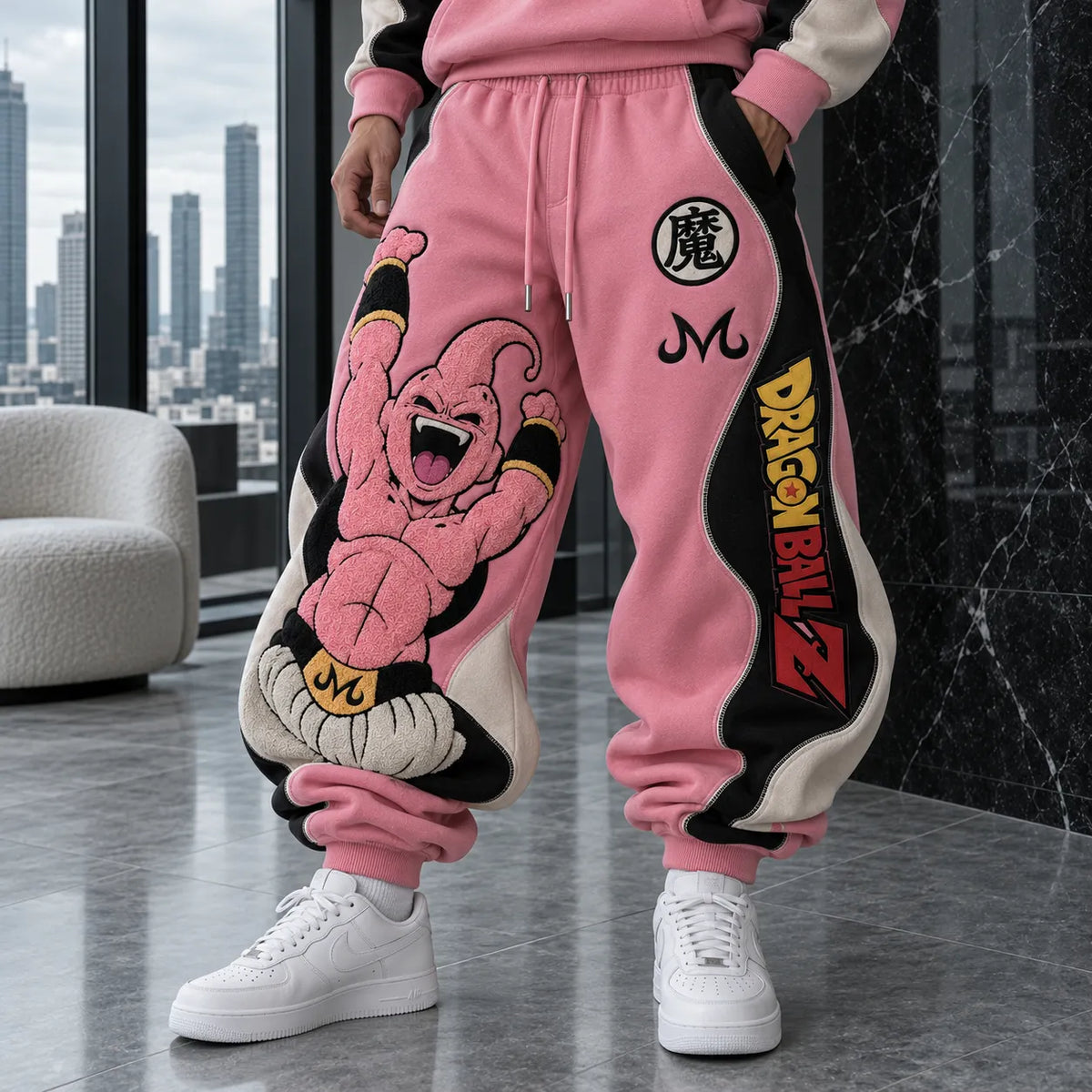 Unisex Loose-fit Casual Lantern-style Sweatpants