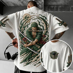 Unisex Anime-Style Retro Oversized T-Shirt