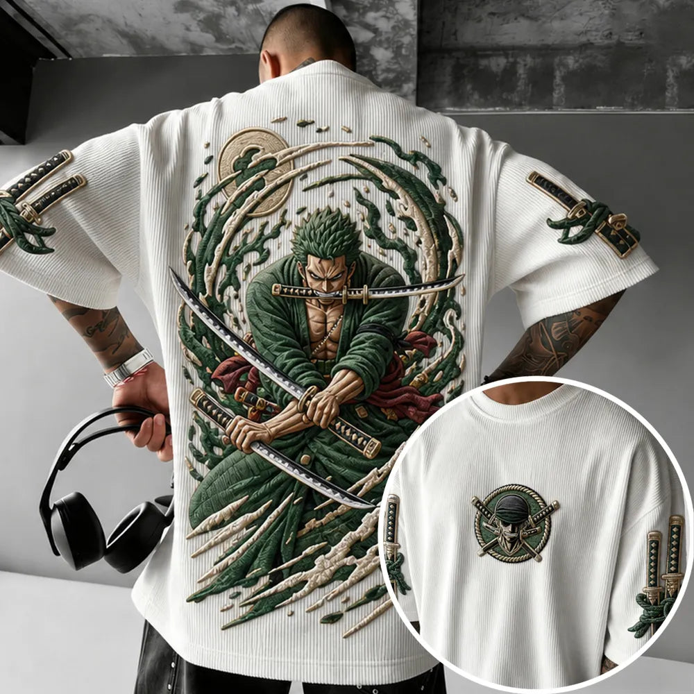 Unisex Anime-Style Retro Oversized T-Shirt