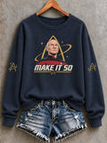 Women's In Loving Memory of Our Captain Raglan Sleeve Crew Neck Sweatshirt