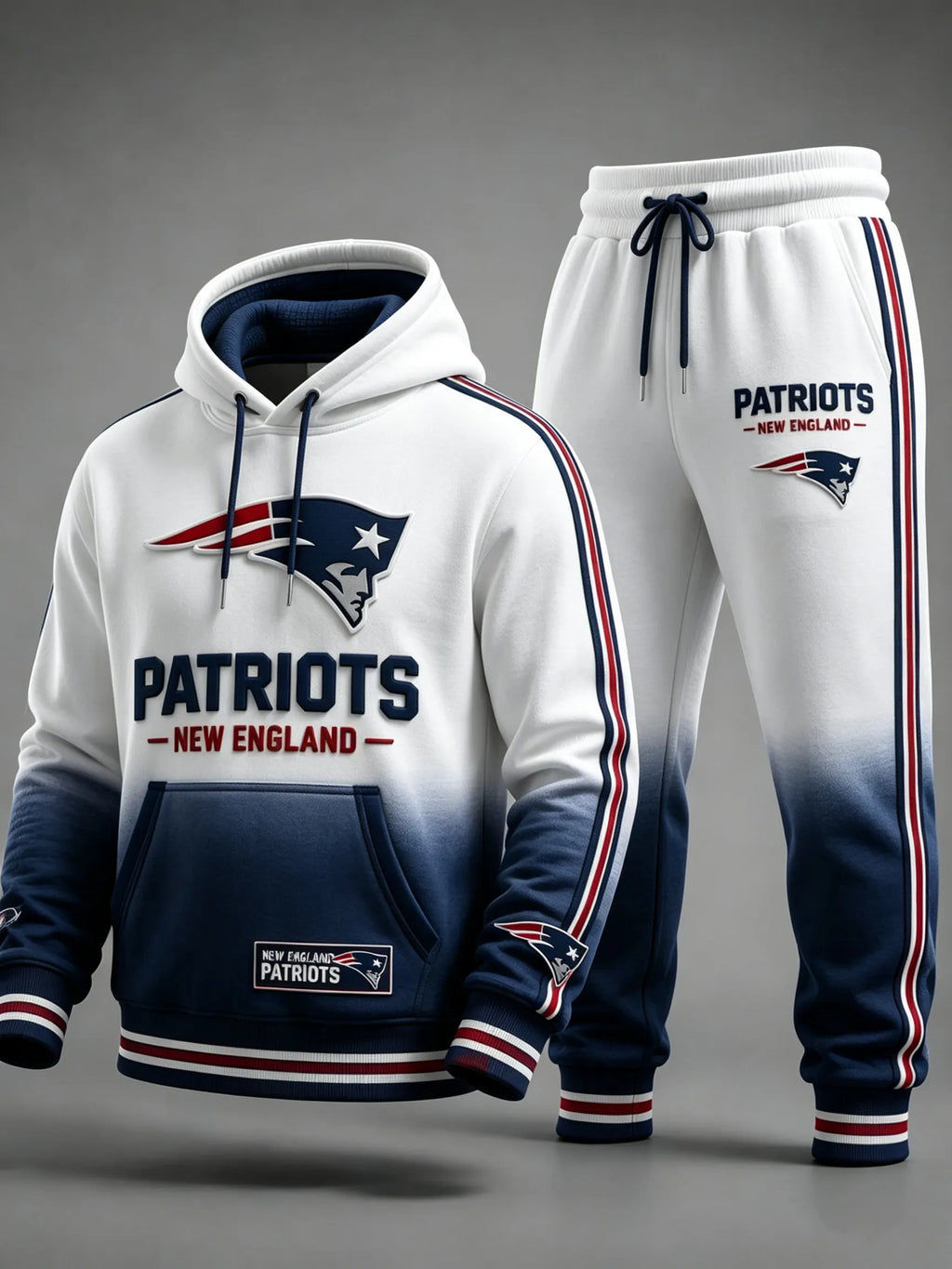 Unisex Casual Football Print Hoodies Set