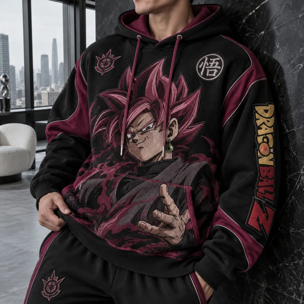 Unisex Oversized Casual Anime-print Hoodie