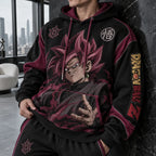 Unisex Oversized Casual Anime-print Hoodie