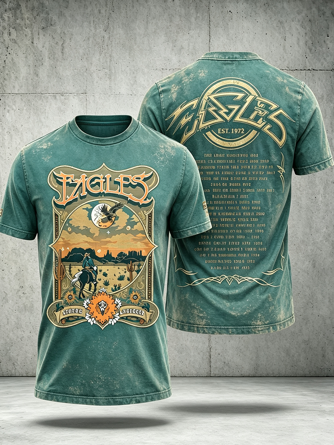 Men's Music Print T‐Shirt