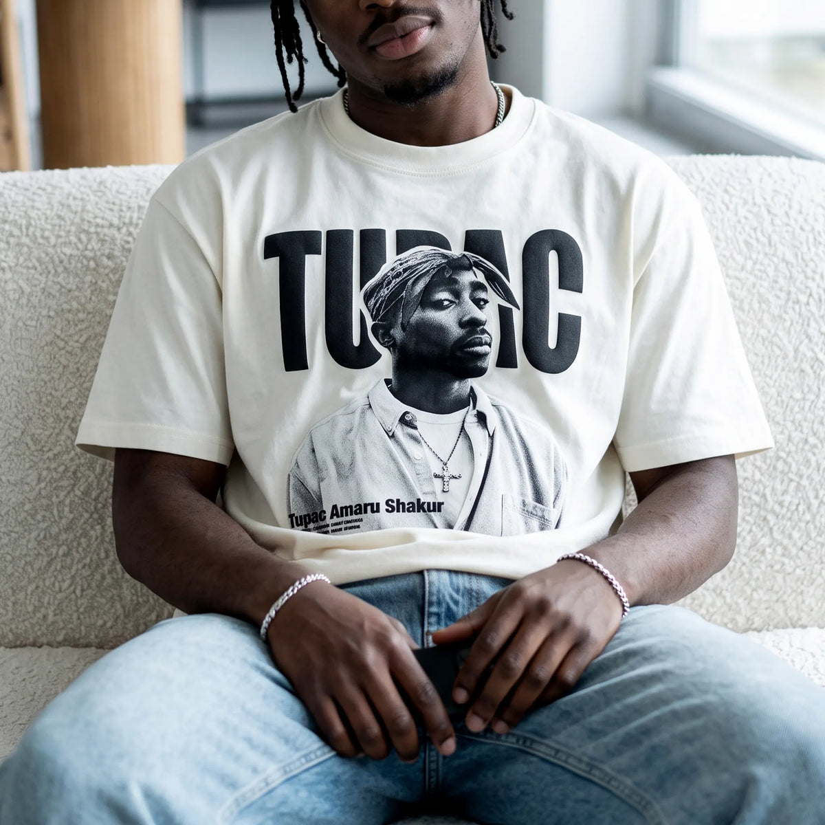 Unisex West Coast Legend Print Short-Sleeve T-Shirt