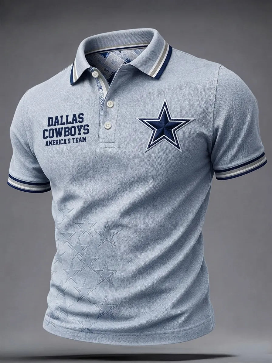 Men's Football Short-Sleeve Polo Shirt