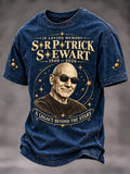 Men's Casual Commemorative Printed Short-Sleeve T-Shirt