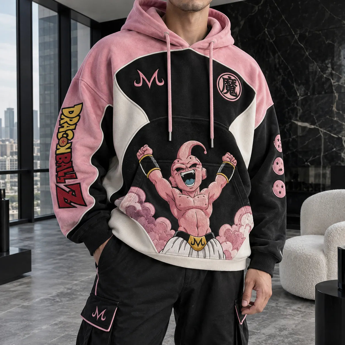 Unisex Oversized Casual Anime-print Hoodie