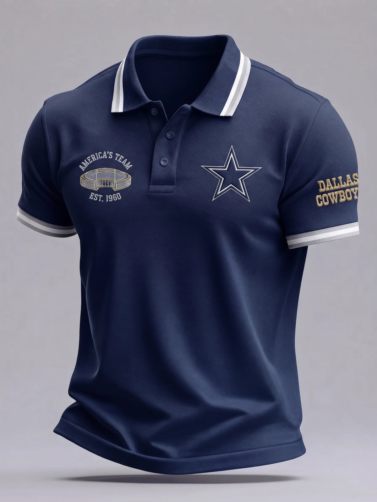 Men's Football Short-Sleeve Polo Shirt