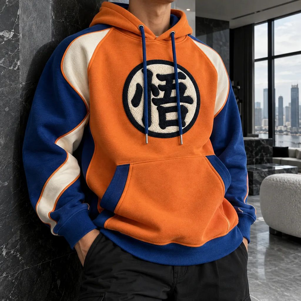 Unisex Oversized Casual Anime-print Hoodie