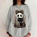 Leopard Ghost Cat Halloween Sweatshirt
