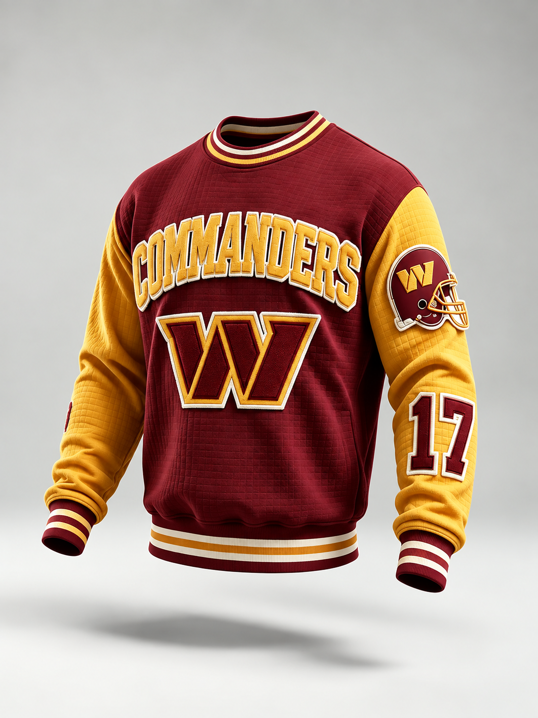 Unisex Casual Football Print Sweatershirt