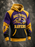 Men's Football-Print Sweatshirt