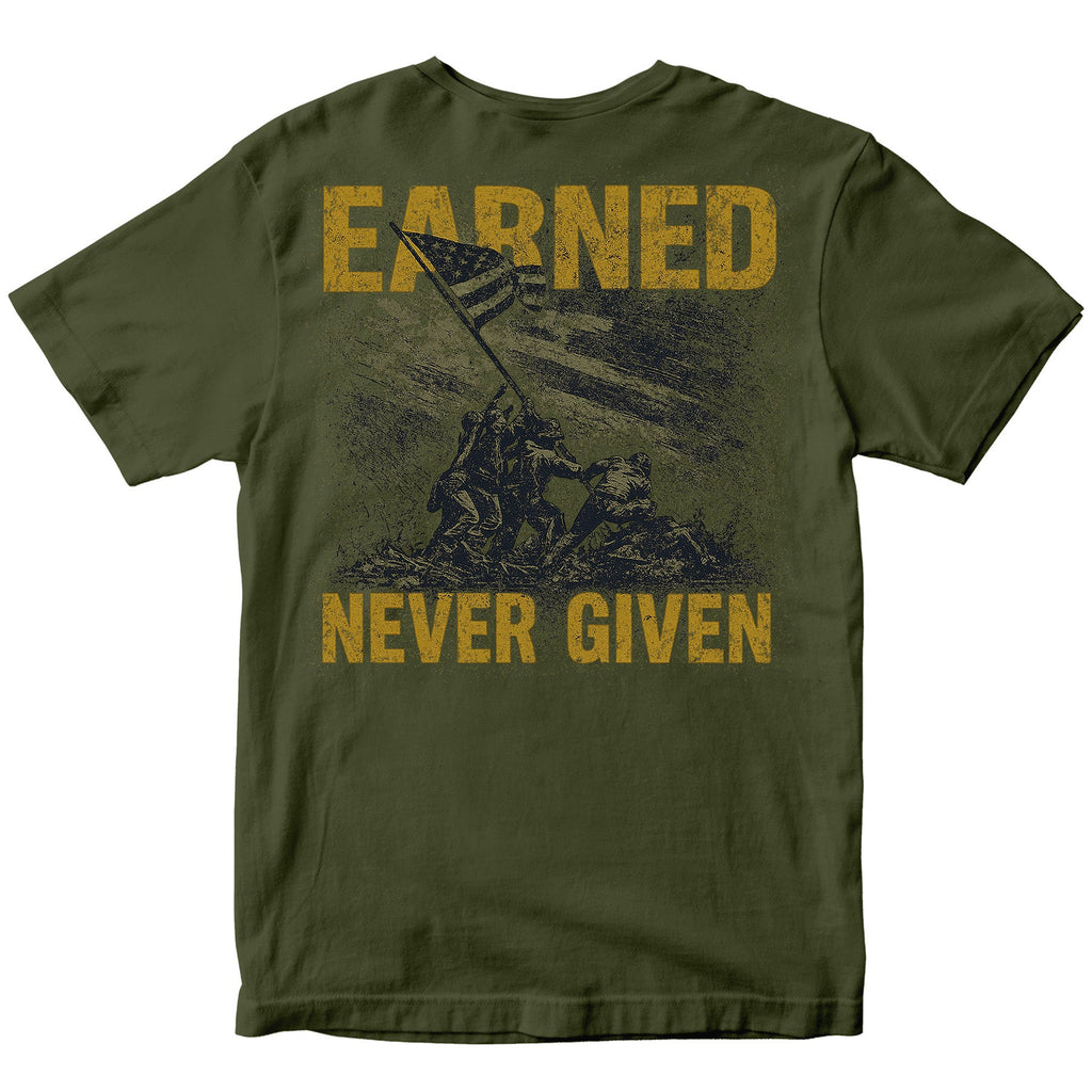 Marines Earned Never Given Iwo Jima T-Shirt