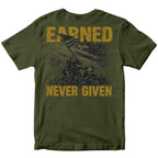 Marines Earned Never Given Iwo Jima T-Shirt