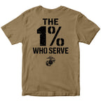 The 1% Who Serve” USMC T-Shirt