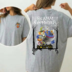 Scary Godmother Halloween Graphic T-Shirt
