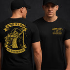 Marines Born In A Bar Skull 250th Birthday T-shirt