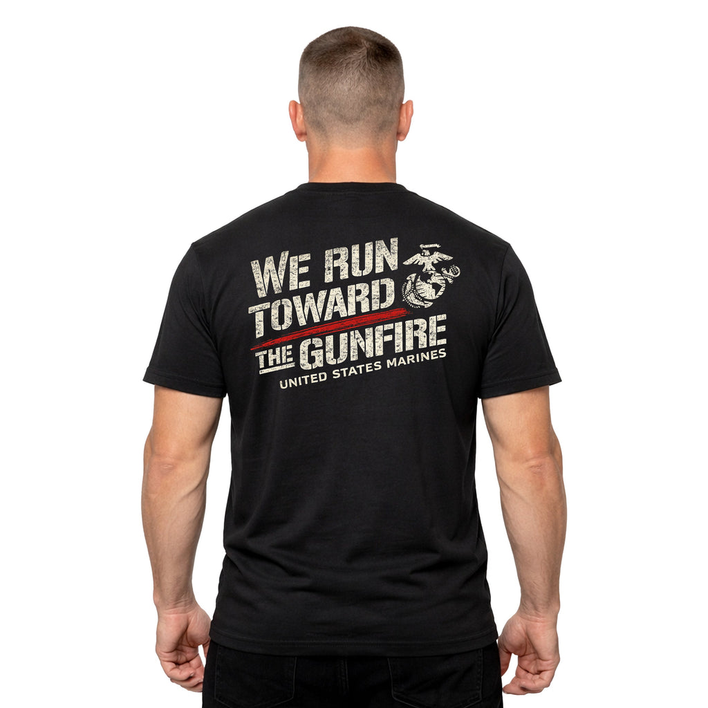 USMC “We Run Toward the Gunfire” T-Shirt