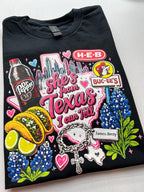 Shes from texas i can tell Unisex T-shirt